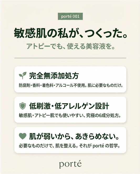 【敏感肌用導入美容液】ナノPTブースターセラム|6成分ミニマル処方